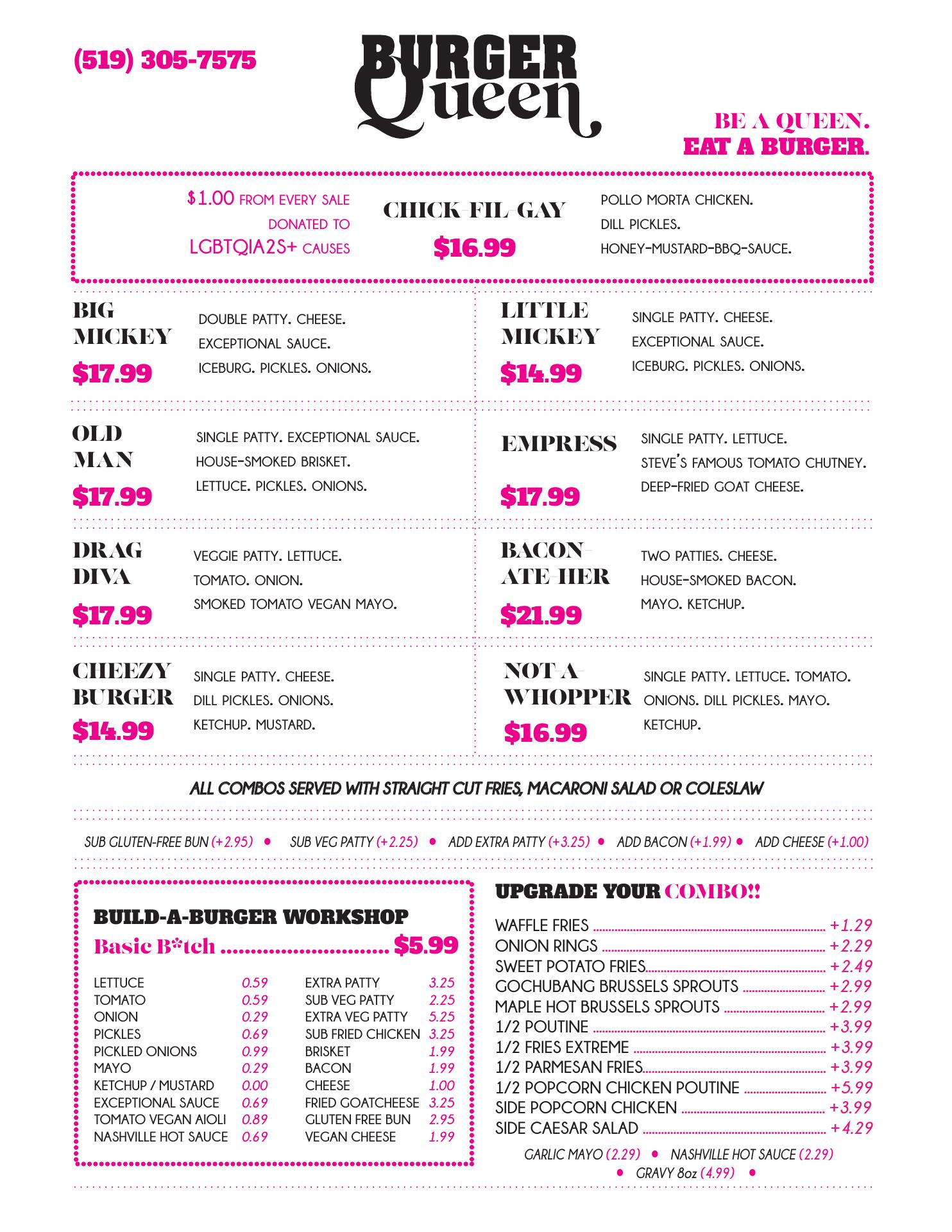 Pie Hole Pizza Menu