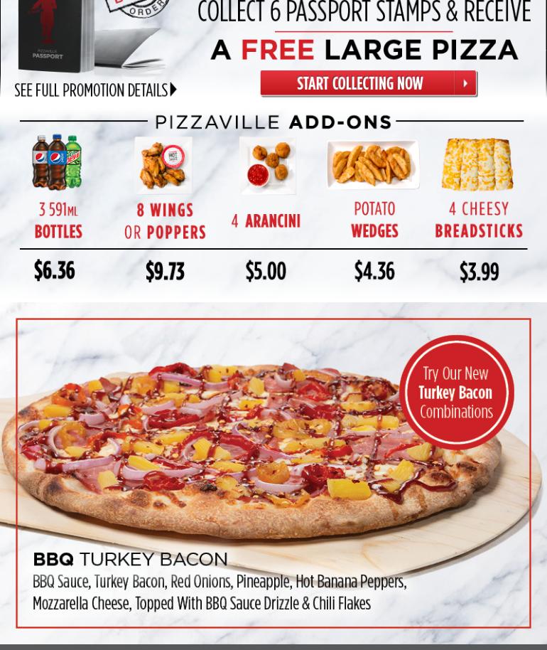 Pizzaville Menu