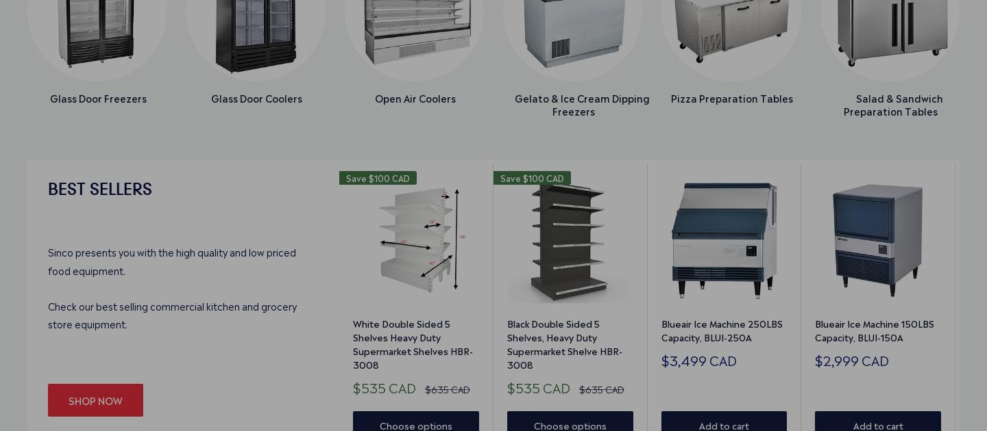 Jacob's Restaurant Equipment Ltd. Menu