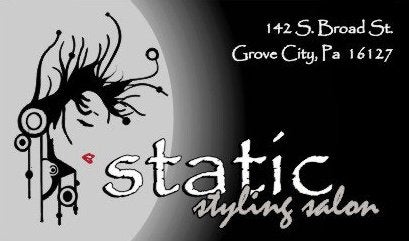 Static Styling Salon 142 S Broad St, Grove City Pennsylvania 16127