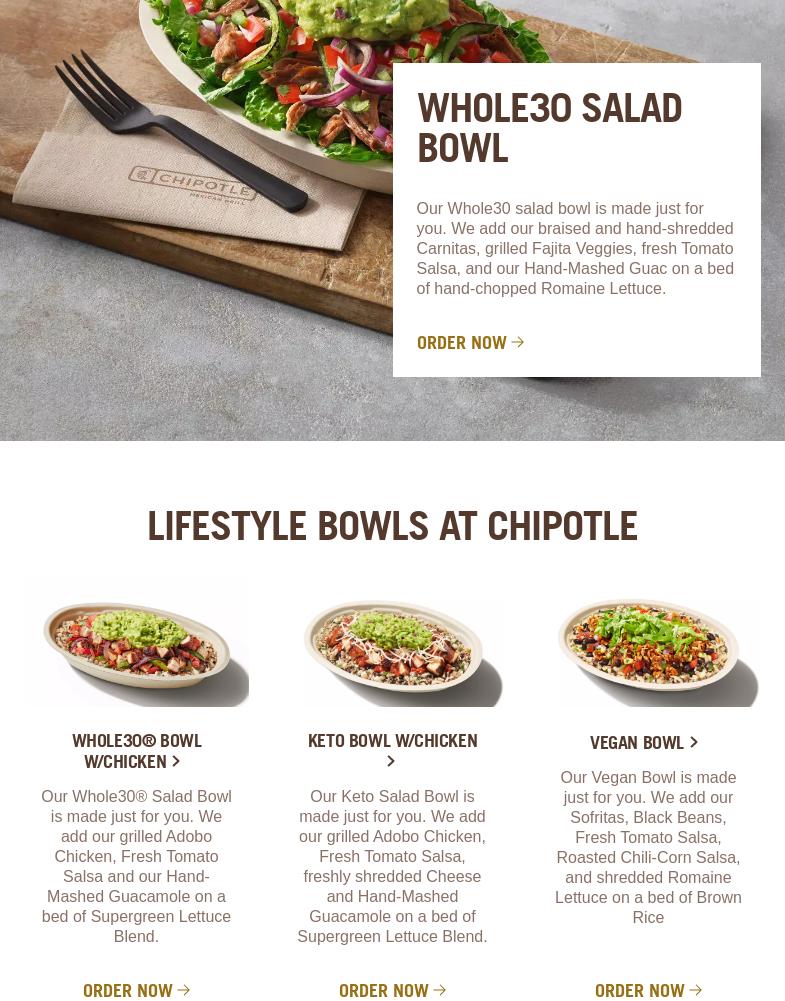Chipotle Mexican Grill Menu