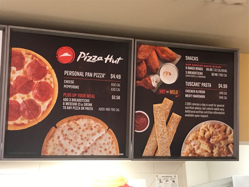 Pizza Hut Express Menu