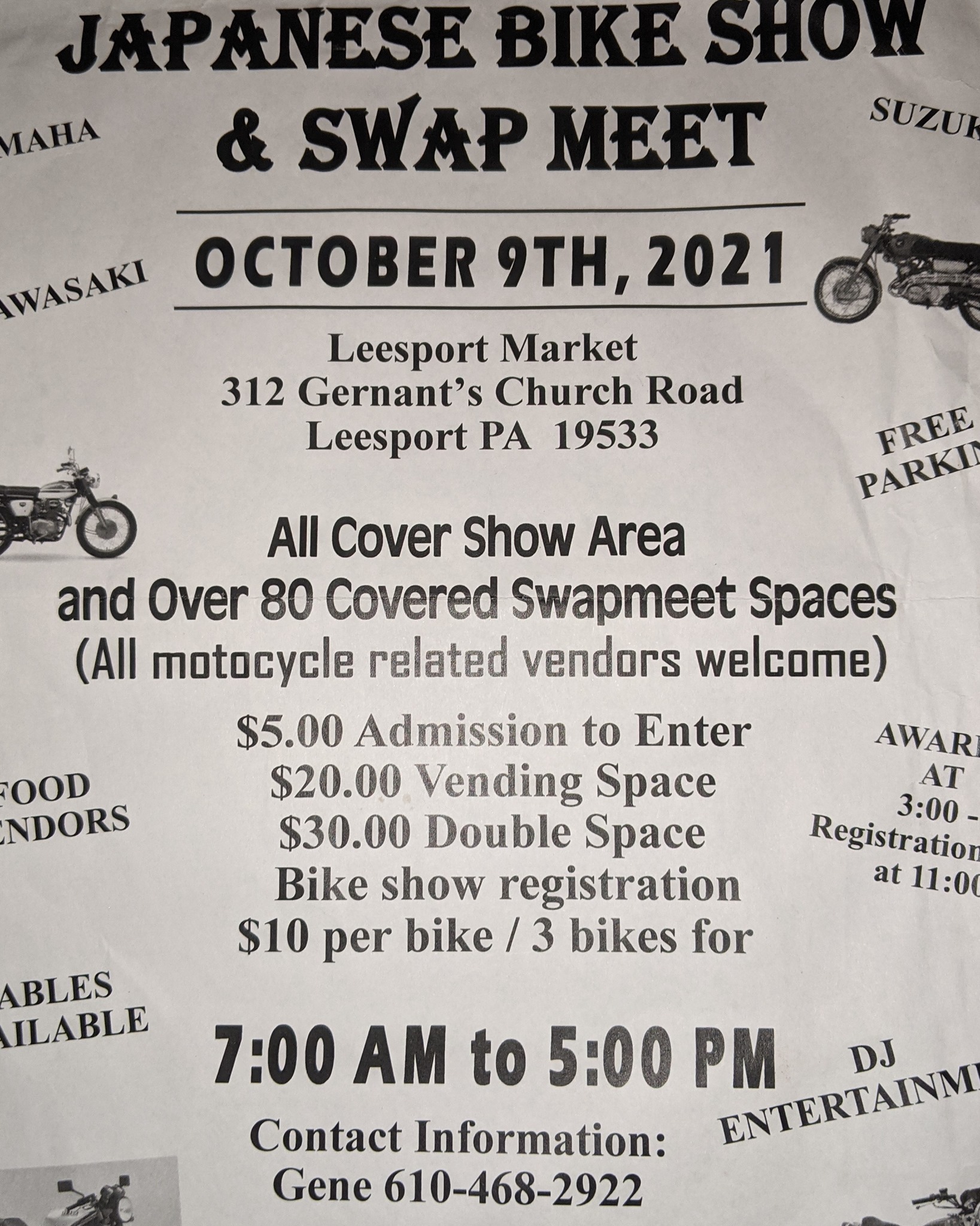 The Perk Up Truck Menu