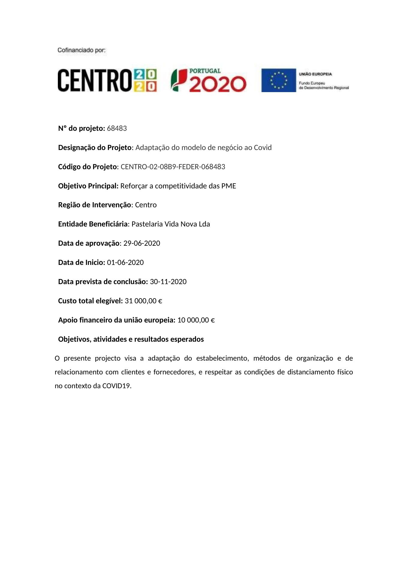 Pastry New Life II (Pastelaria Vida Nova II) Menu