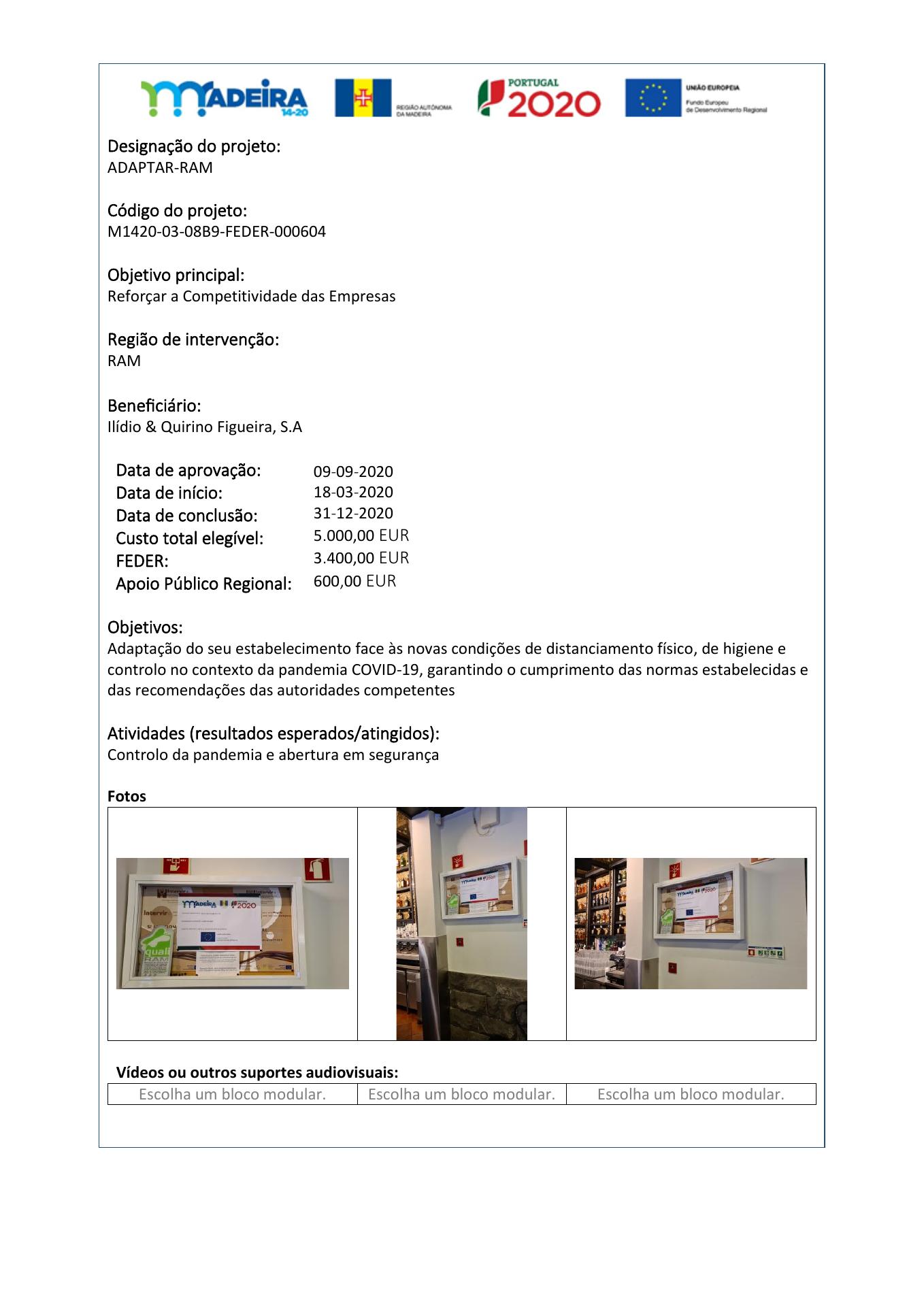 Restaurante O Lagar Menu