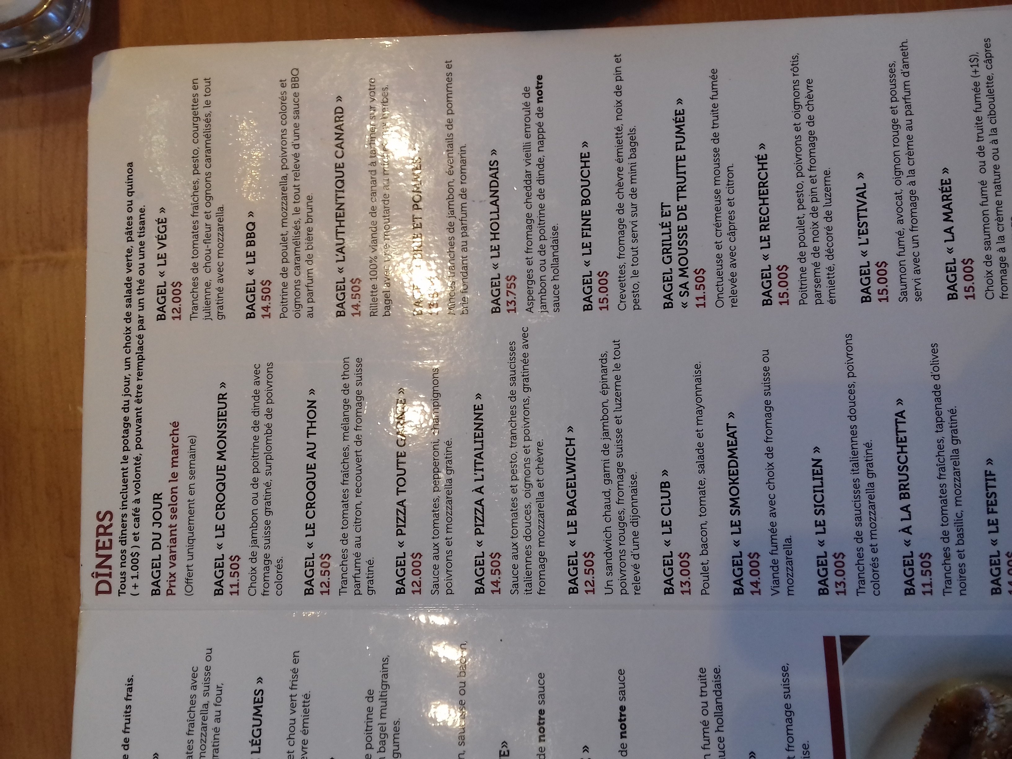 Recettes Secrètes Menu