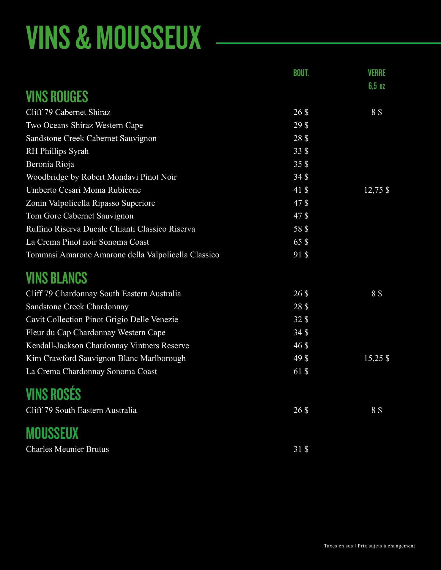 Dooly's SainteFoy Duplessis, Quebec Menu, Reviews (71), Photos (25