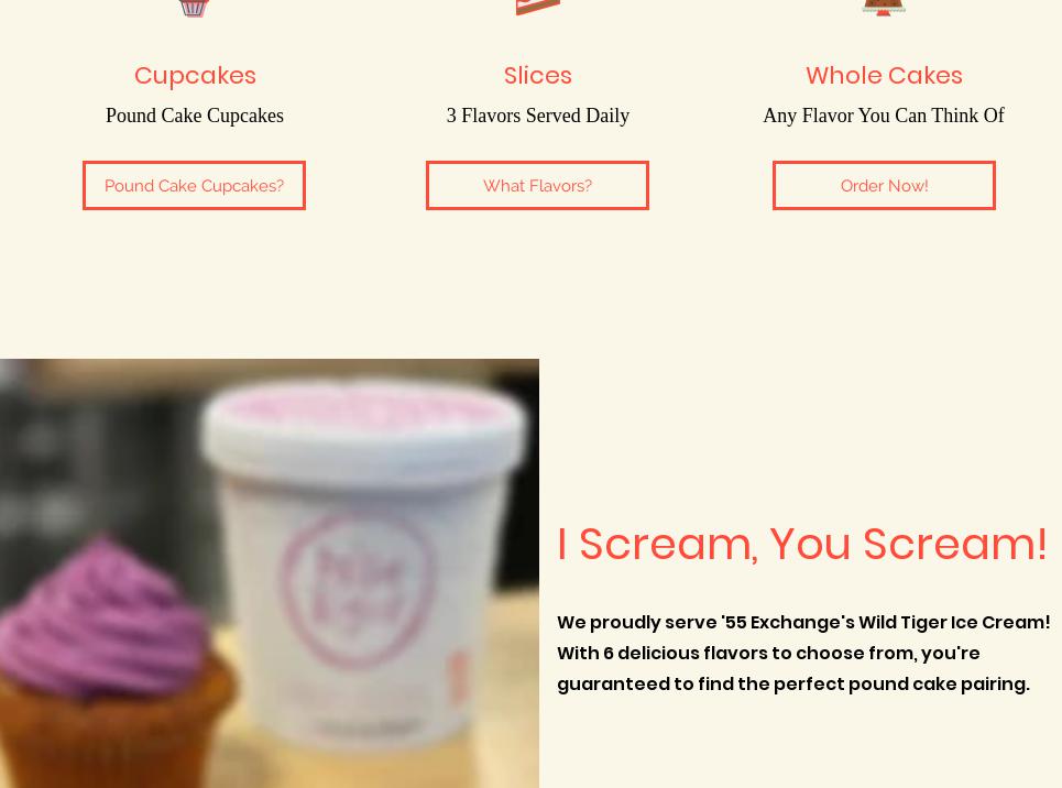 The Pound Cake Man Clemson Menu