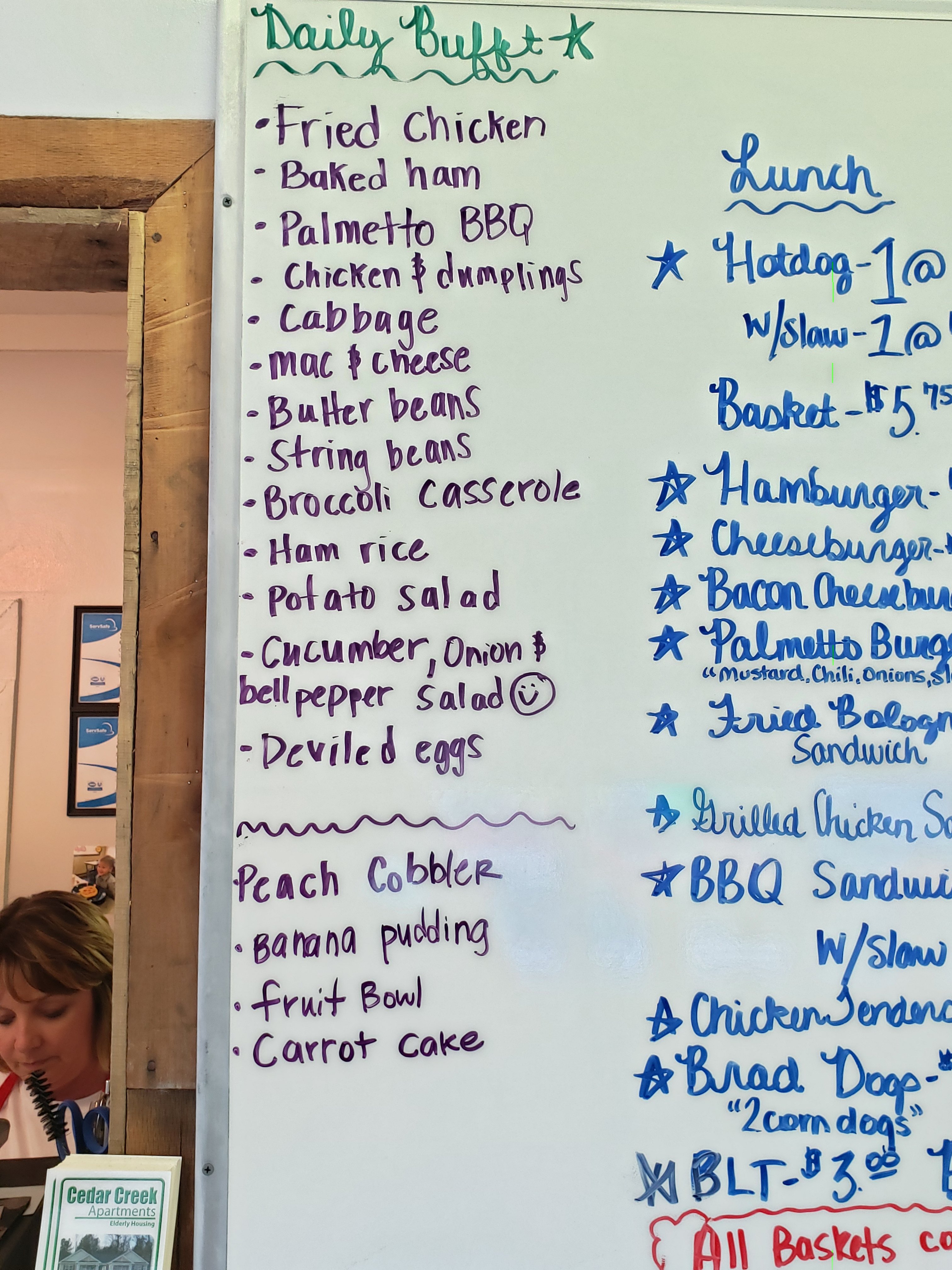 Palmetto Cafe & Pantry Menu