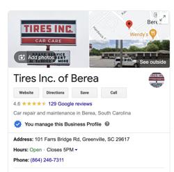 Tires Inc. of Berea
