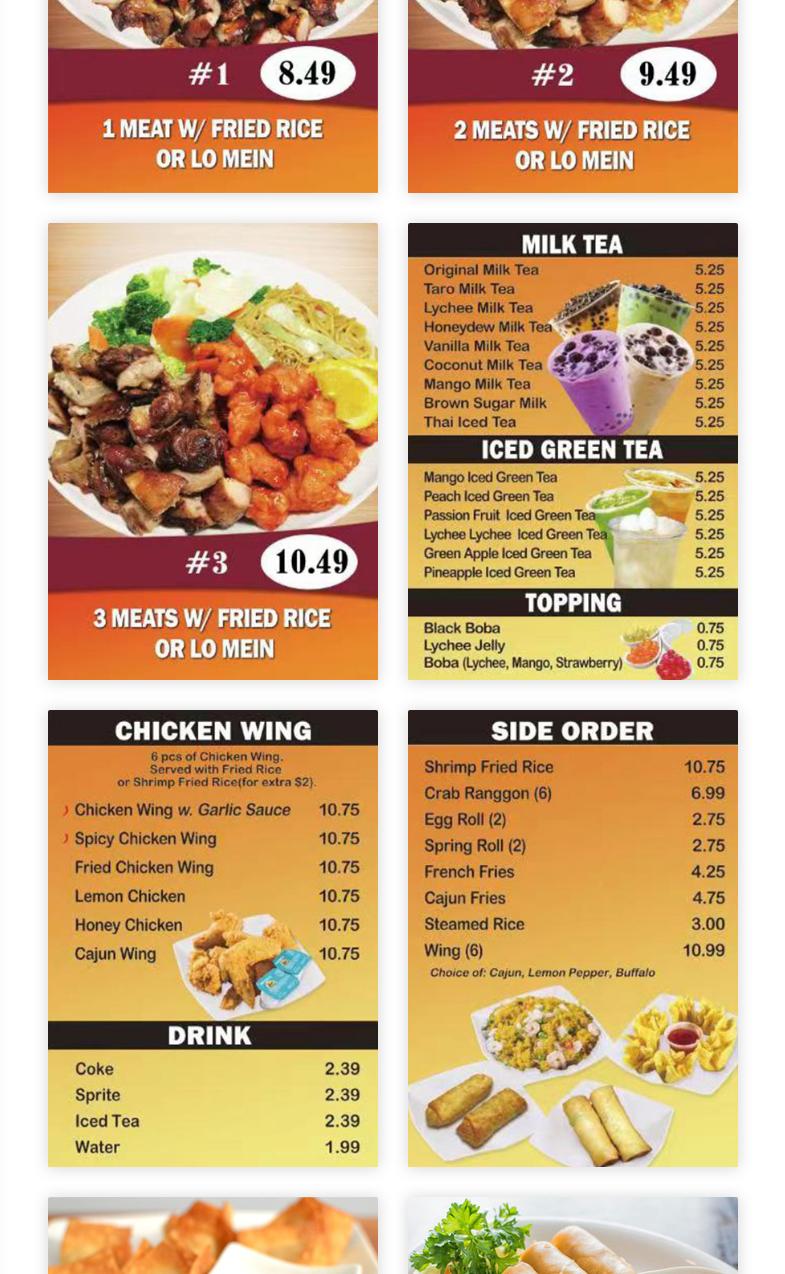 Wok Fast Menu