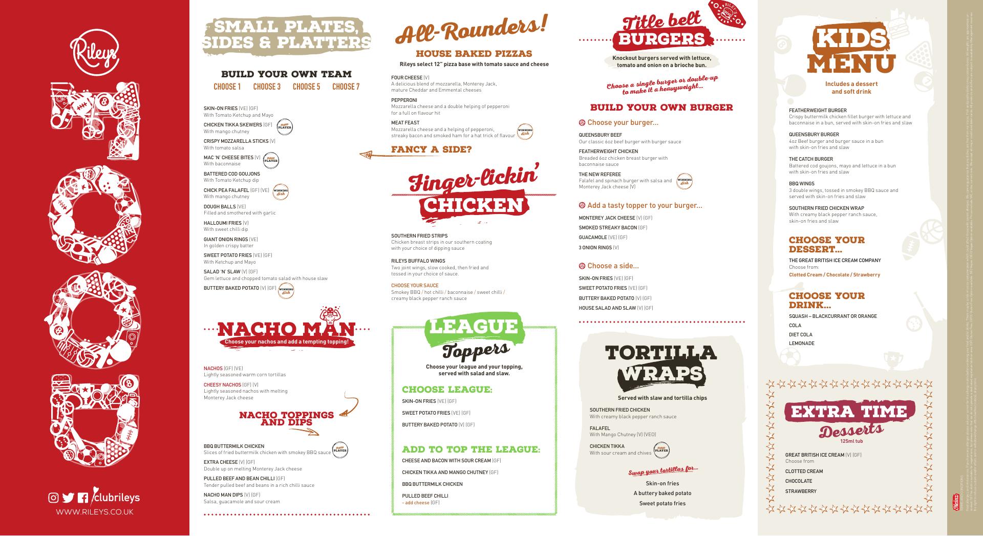 Bullseye Sports Bar Greenock Menu