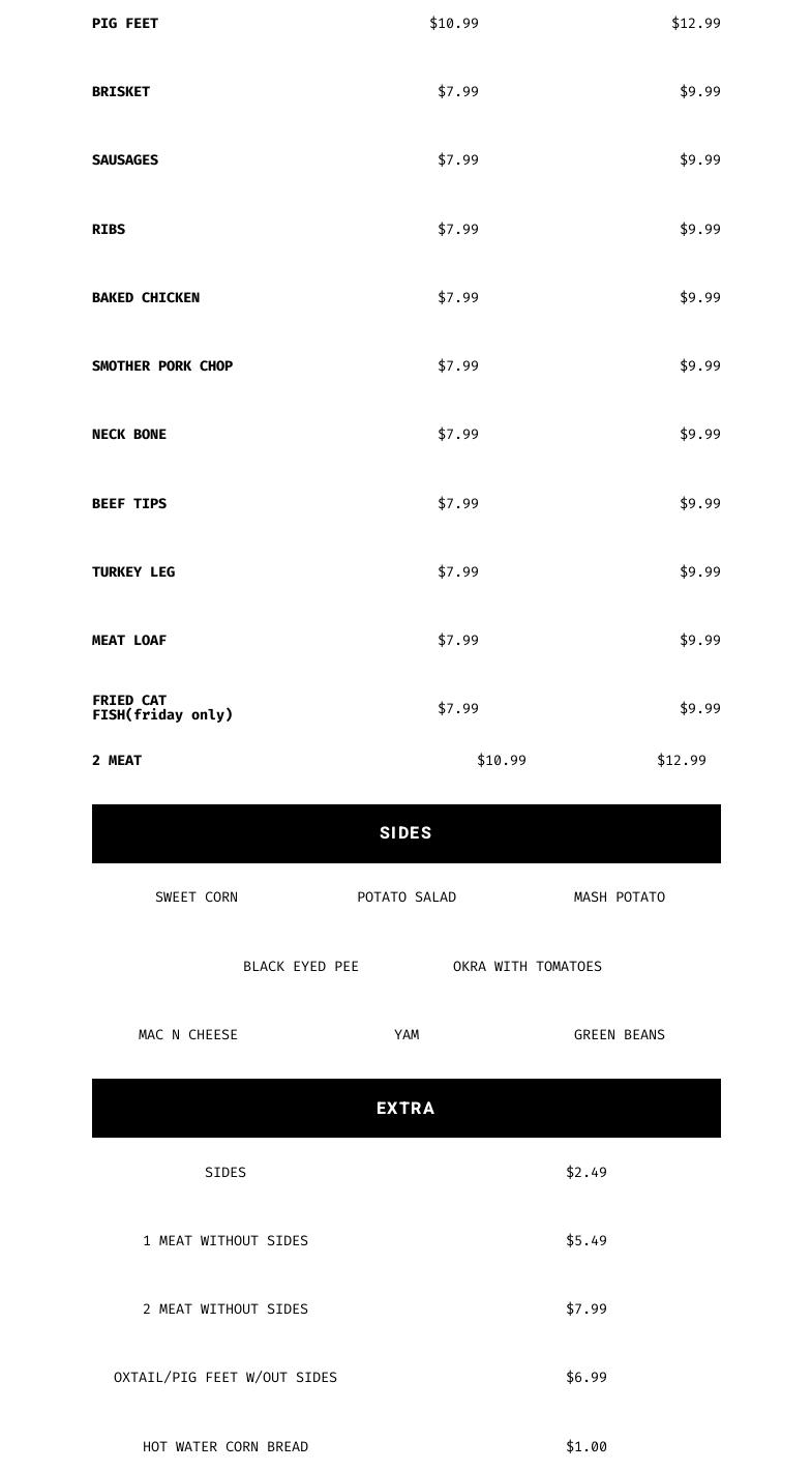 I Mart Kitchen | Best Soul food restaurant Menu