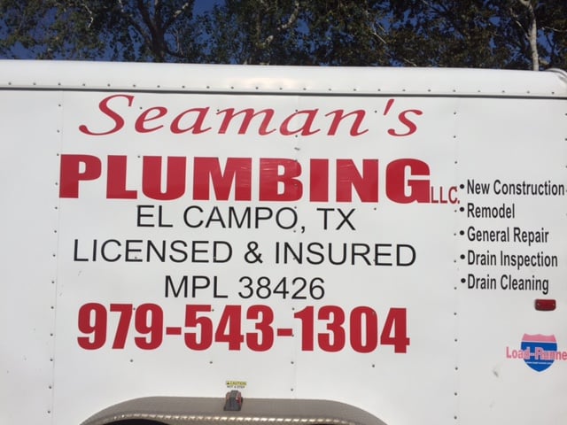 Seaman's Plumbing 2006 N Wharton St, El Campo Texas 77437