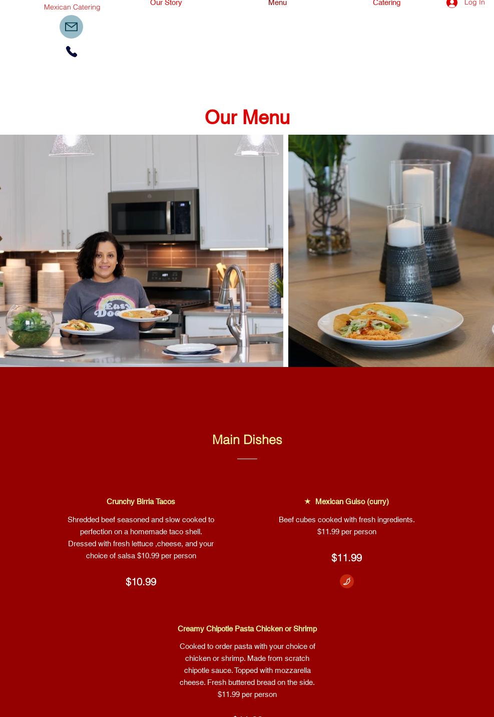 Laureles Catering Menu