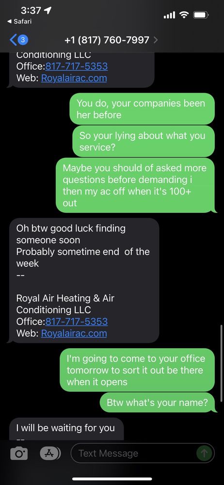 Royal AC and Heating 1201 Kennedale Pkwy STE A, Kennedale Texas 76060