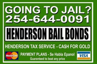 Henderson Bail Bonds & Tax Services 245 Live Oak St, Marlin Texas 76661