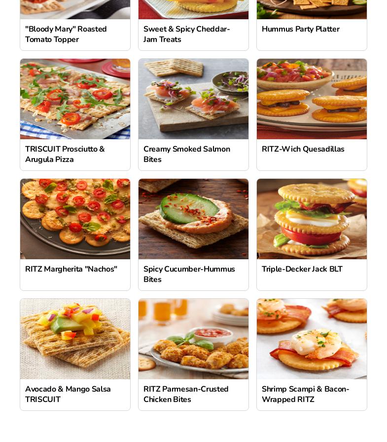 Mondelez International/Nabisco Foods (Oero/Ritz) Menu