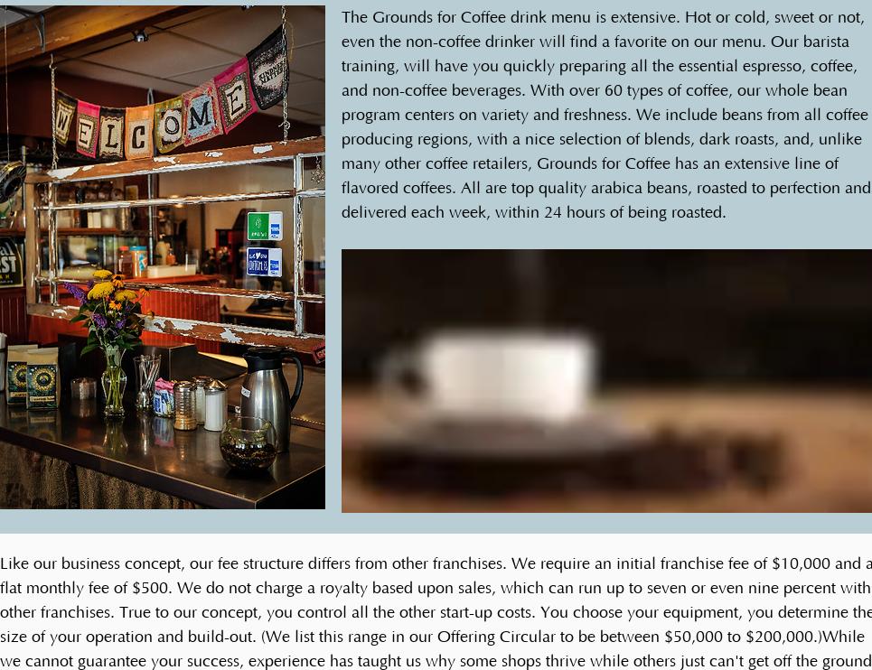 Grounds for Coffee Menu