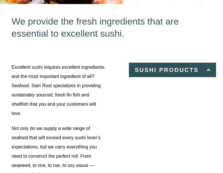 Sam Rust Seafood Inc Menu