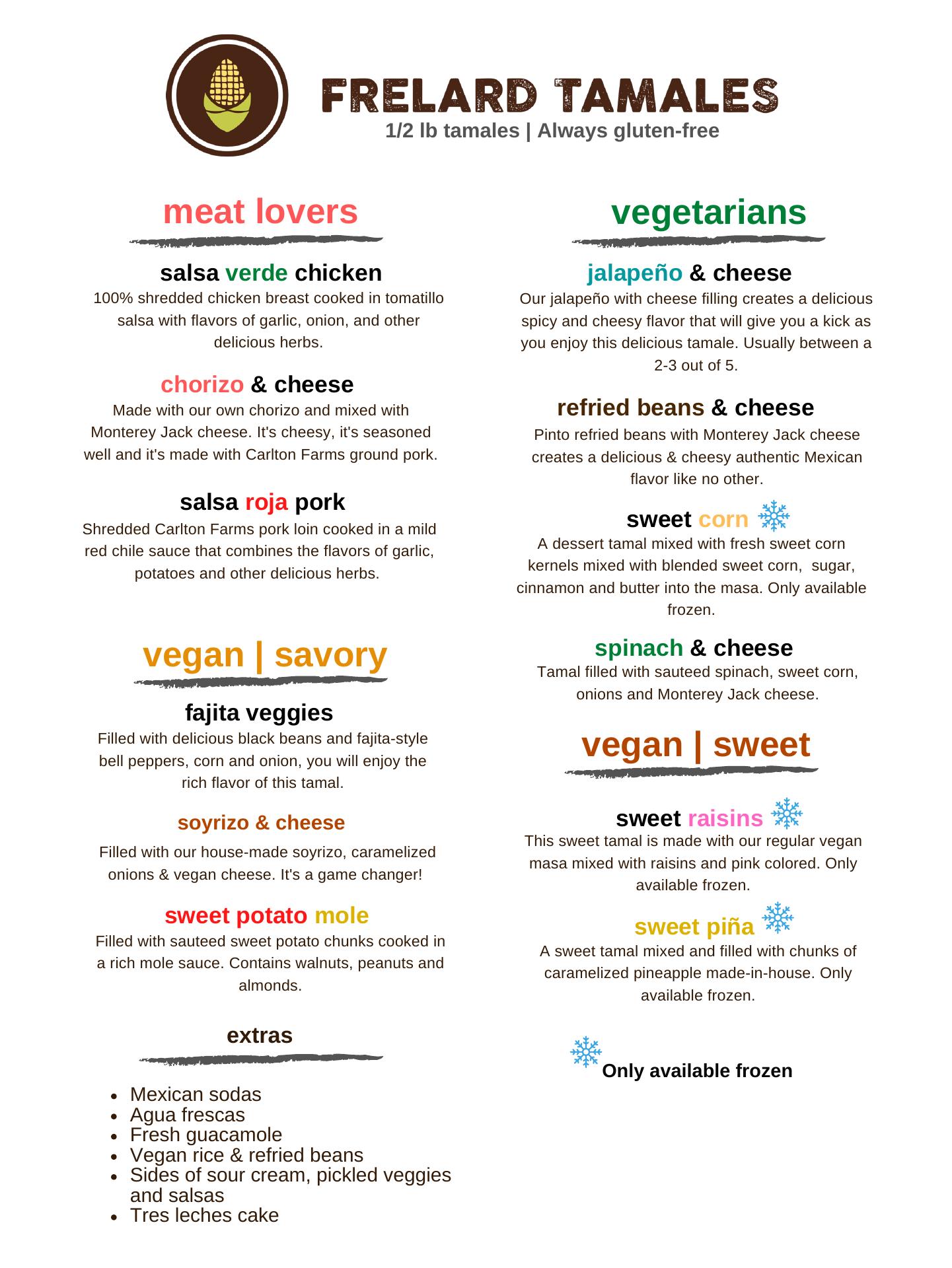 Frelard Tamales Bellingham, Bellingham Menu, Reviews (37), Photos (19