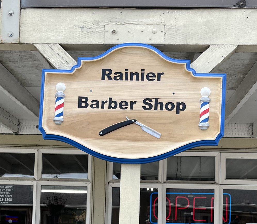 Rainier Barber Shop 108 Binghampton St, Rainier Washington 98576