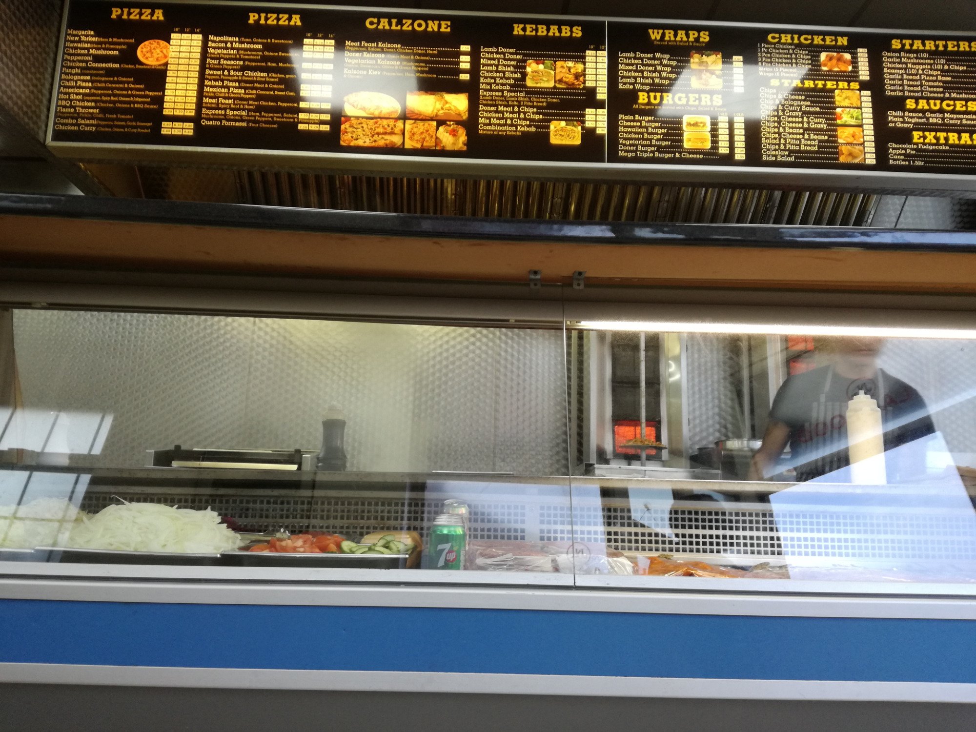 Bambinos Express Pizza & Kebab Menu