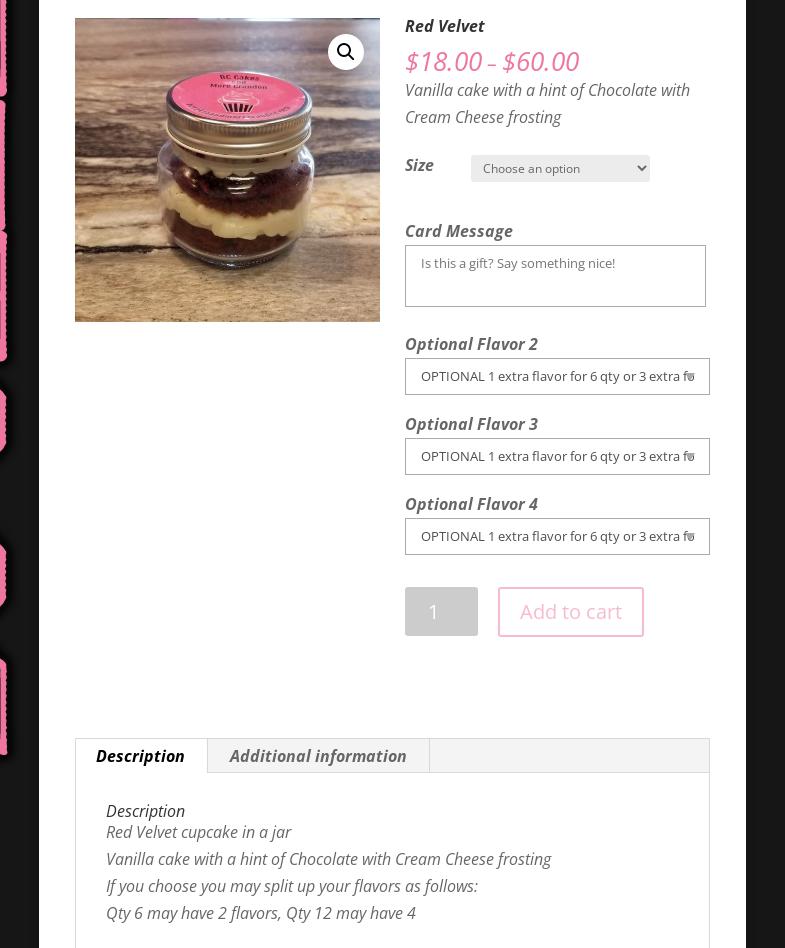 BC Cakes and More Crandon Menu
