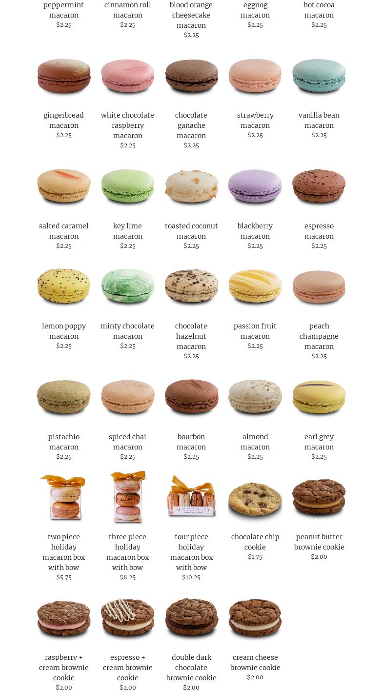Almond & Ivy Menu