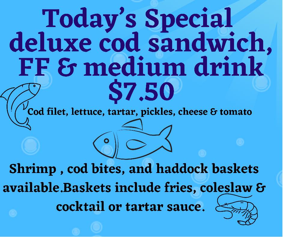 Yeti's Drive In Menu