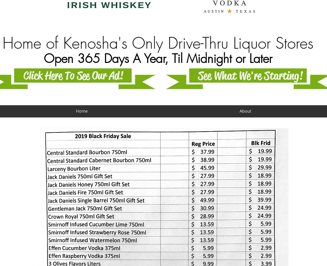 Shenanigans on Sheridan Menu