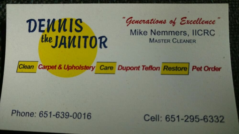 Dennis the Janitor 3721, 1987 245th Ave, Luck Wisconsin 54853