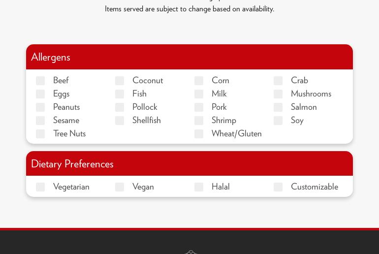 Rheta's Market Menu