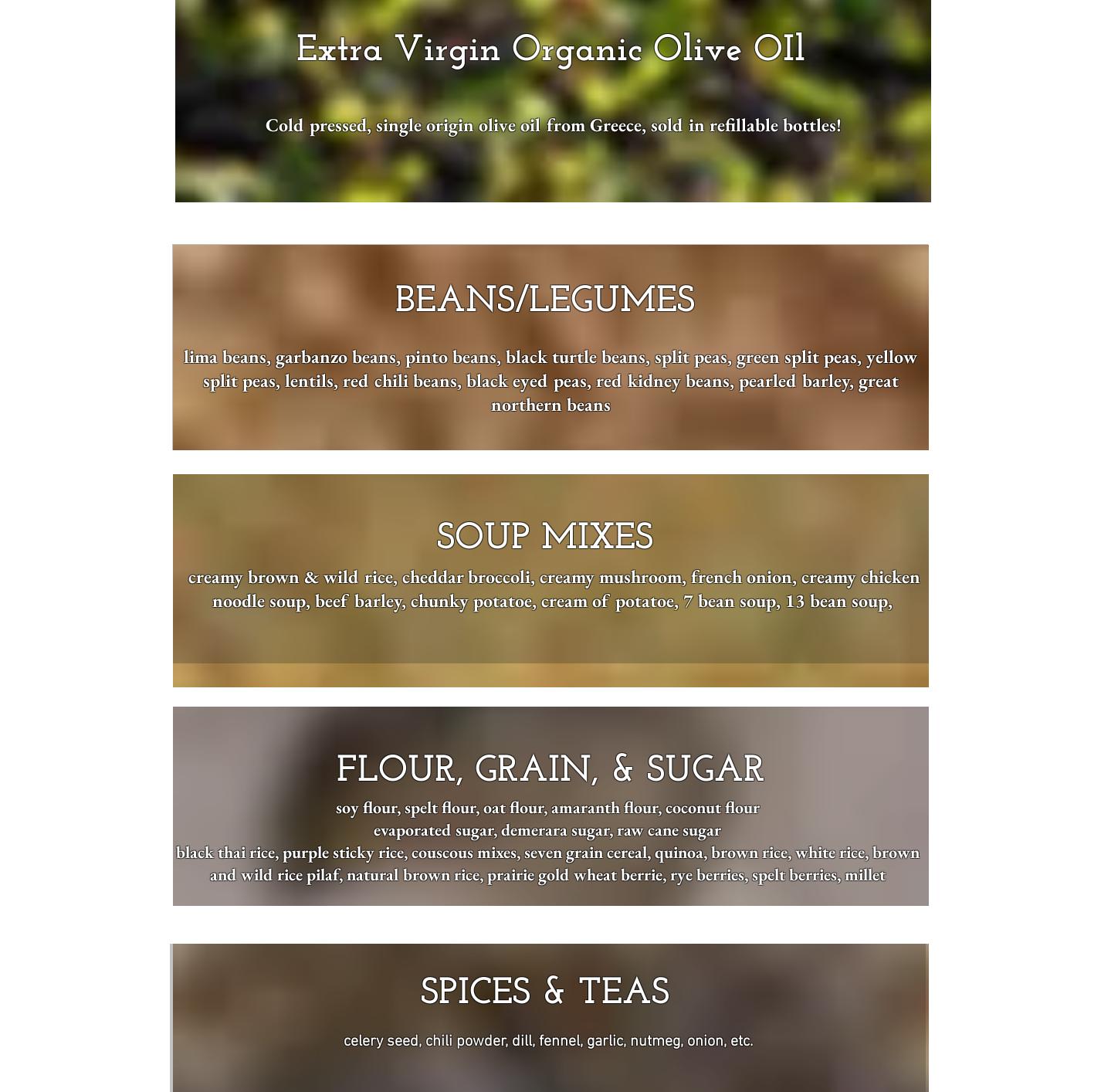 North Crossing Coffee Menu