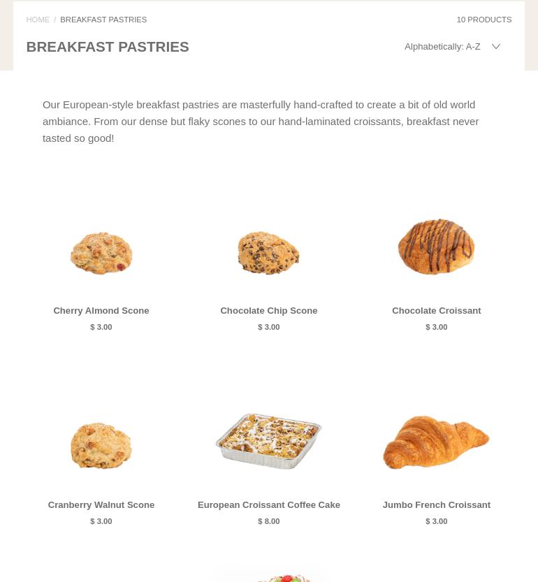 Sweet Perfections Bake Shoppe Menu